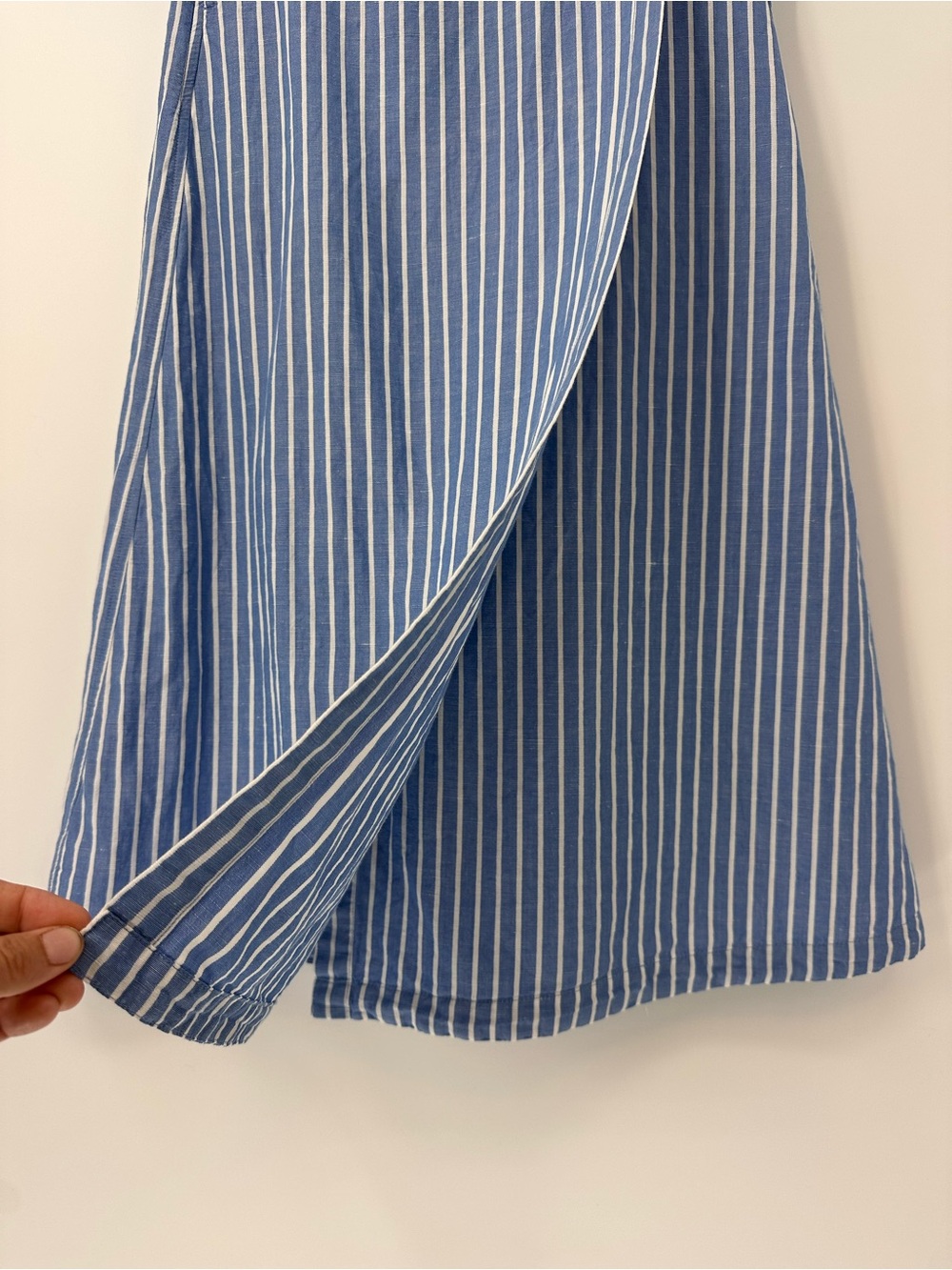 Pact Beach Stripe Midi Wrap Skirt M - Picture 4 of 6